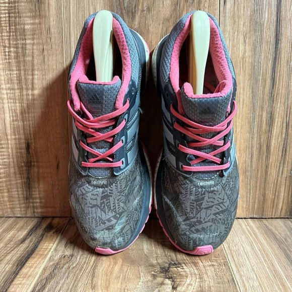 Adidas Response Boost TechFit Womens Running Shoes Vista Grey Pink B26602 Size 7 - Picture 3 of 5